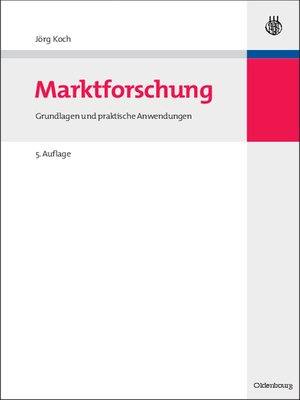 cover image of Marktforschung